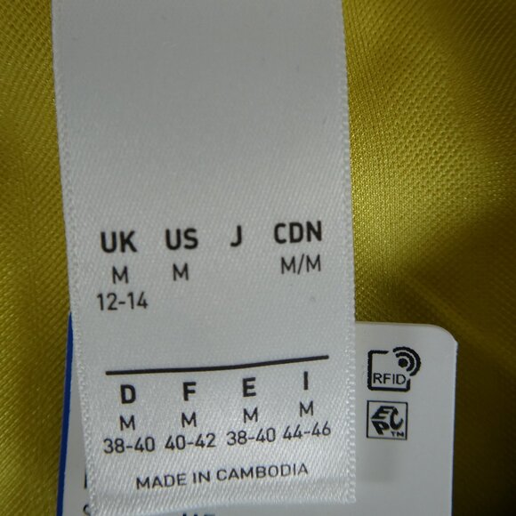 Adidas Women’s Retro Football-Inspired Jersey Tee JY3544 – Medium – Pure Sulfur - Picture 10 of 10